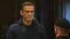Aleksei Navalny during his February 2, 2021 court hearing 